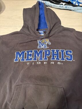 Memphis Tigers Men's Hooded Sweatshirt - Black/Blue